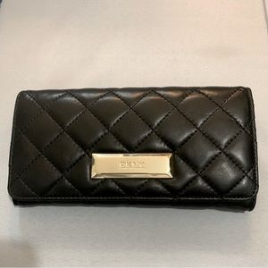 DKNY quilted leather wallet